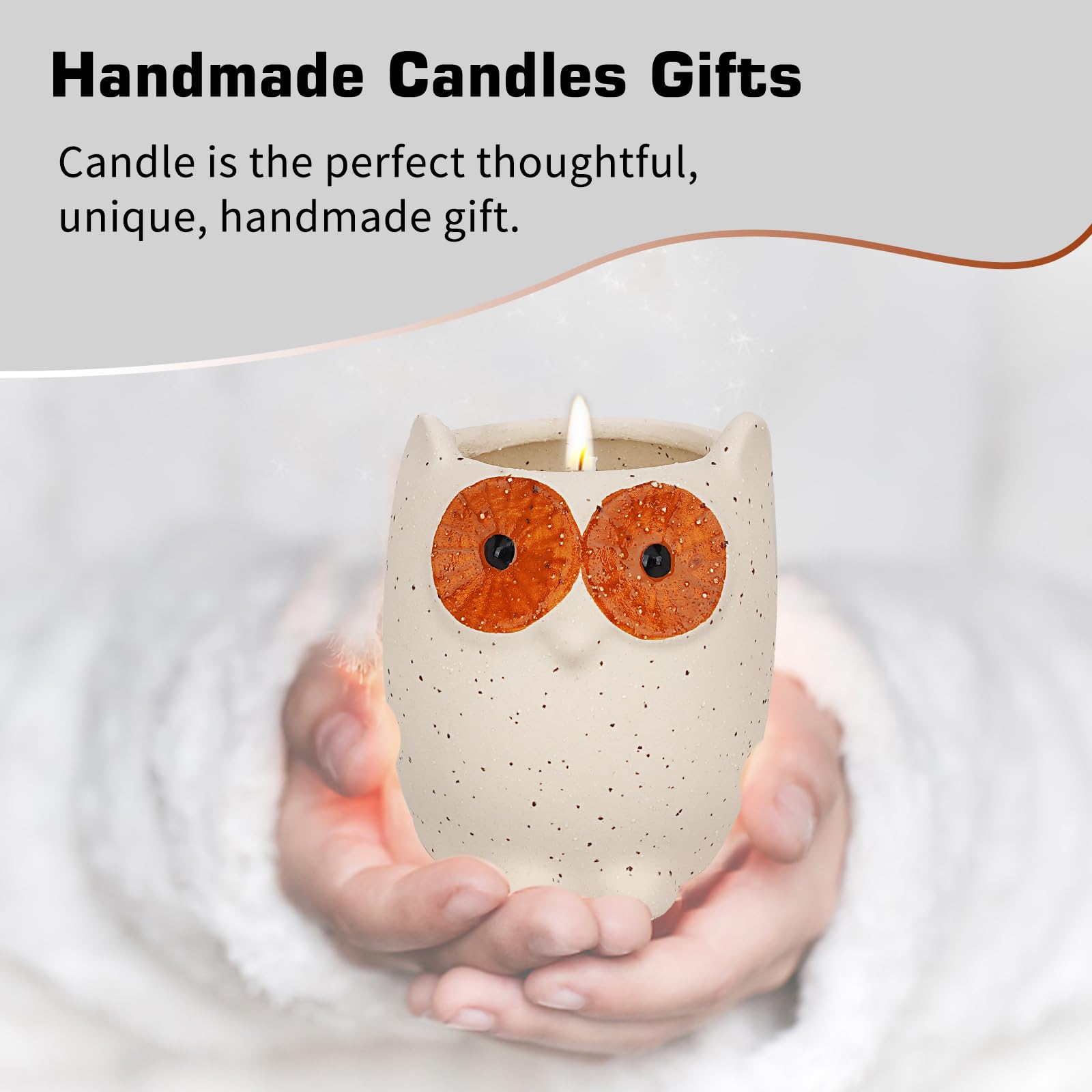ETAKISH Lavender Scented Candle Gifts for Women, Cute Owl Highly Scented Aromatherapy Candle ETAKISHAu supplements