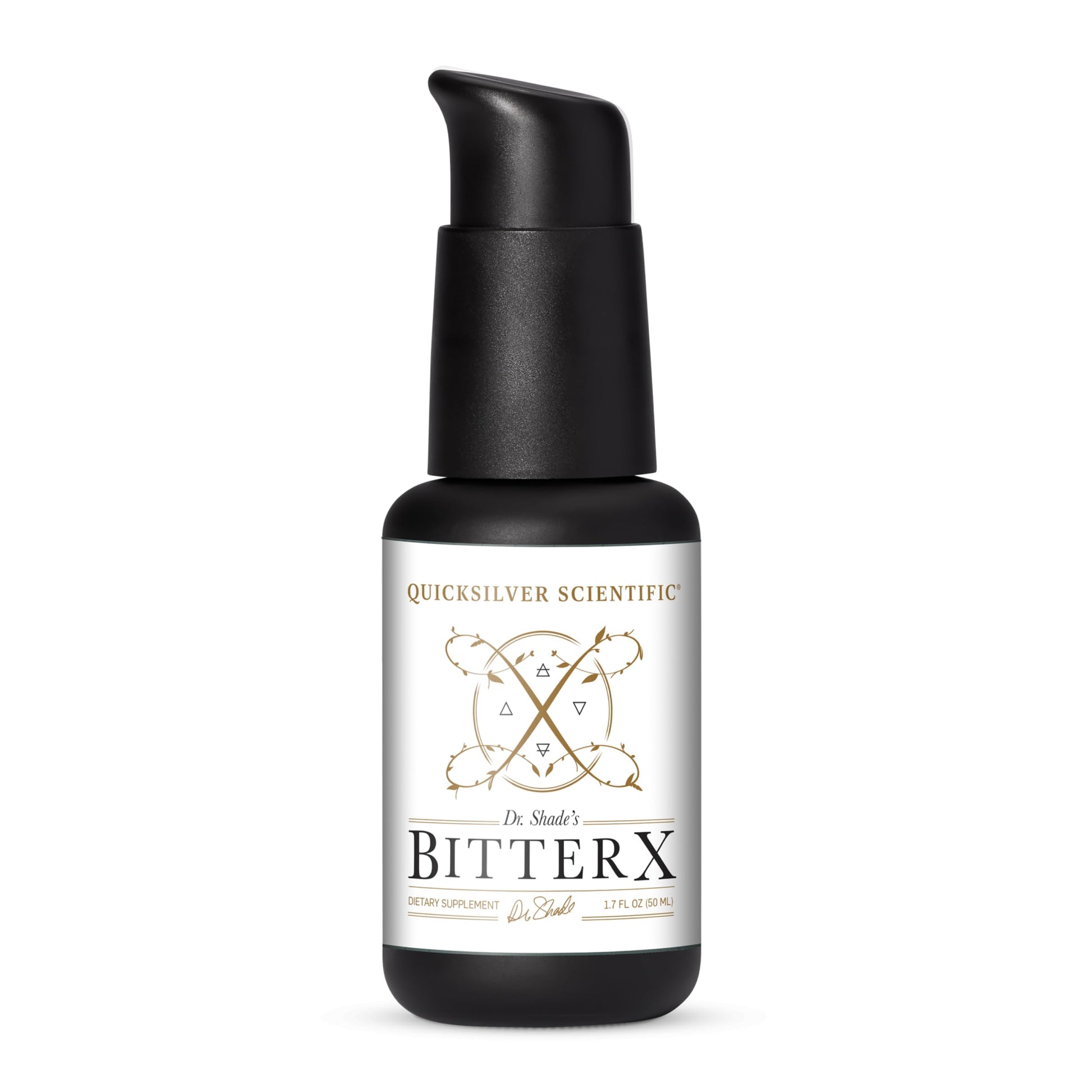 Quicksilver Scientific Dr. Shade's BitterX - Highly Concentrated Bitters for Digestion - Fast Acting Digestive Support & Liver Supplement with Dandelion Root, Gentian Root, Solidago & Myrrh (50ml) Quicksilver ScientificUS supplements