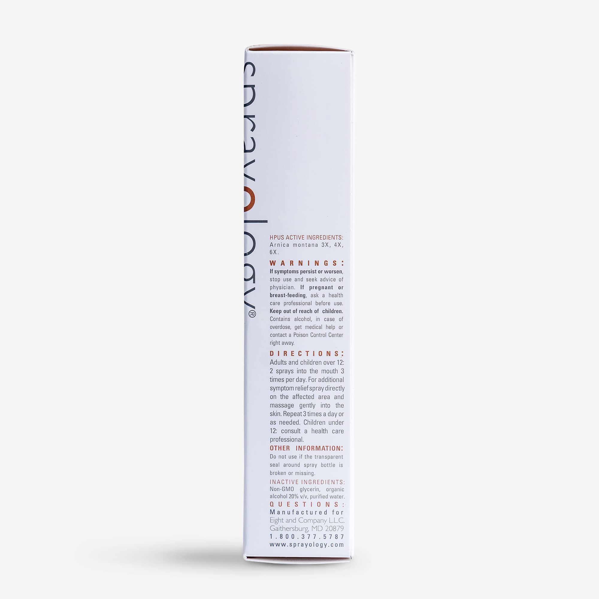 Sprayology Arnica Power - Homeopathic Oral Spray to Alleviate Muscle and Joint Discomfort | Vegan | Gluten-Free | All Natural | Lactose Free | Vegan | 30 Day Supply (1.38 fl oz) SprayologyAu supplements