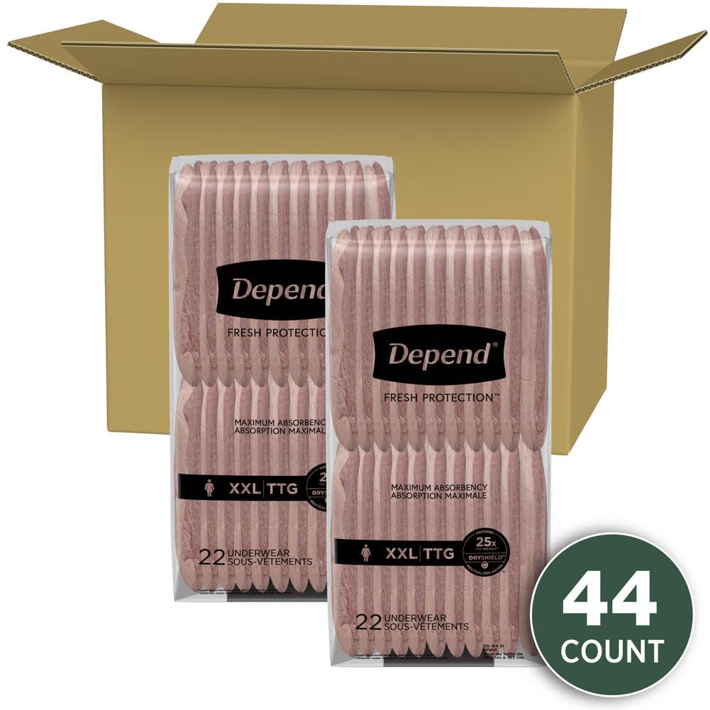 Depend Fresh Protection Adult Incontinence Underwear for Women DependUS supplements