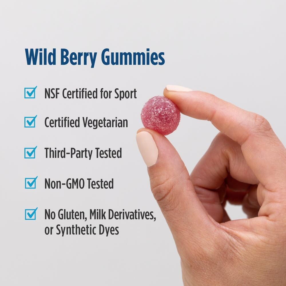Nordic Naturals Vitamin D3 Gummies Sport, Wild Berry - 120 Gummies - 1000 IU Vitamin D3 - NSF Certified - Healthy Bones, Mood & Immune System Function - Non-GMO - 120 Servings Nordic NaturalsAu supplements