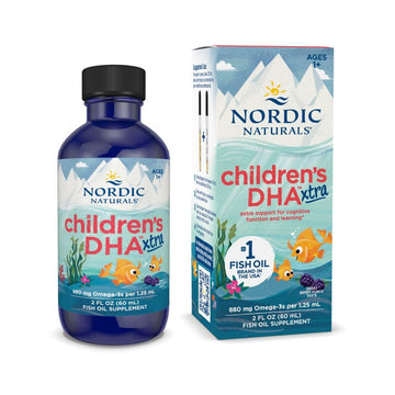 Nordic Naturals Children’s DHA Xtra, Berry Punch - 2 oz for Kids - 880 mg Total Omega-3s with EPA & DHA - Cognitive & Immune Function, Learning, Social Development - Non-GMO - 48 Servings Nordic NaturalsAu supplements