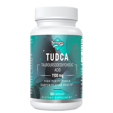Genogna TUDCA 1100mg-Liver Support Supplement for Detox Cleanse, Water-Soluble Bile GenognaUS supplements