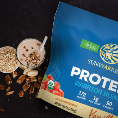 Sunwarrior Vegan Organic Protein Powder Plant-Based | BCAA Amino Acids Hemp Seed SunwarriorUS supplements