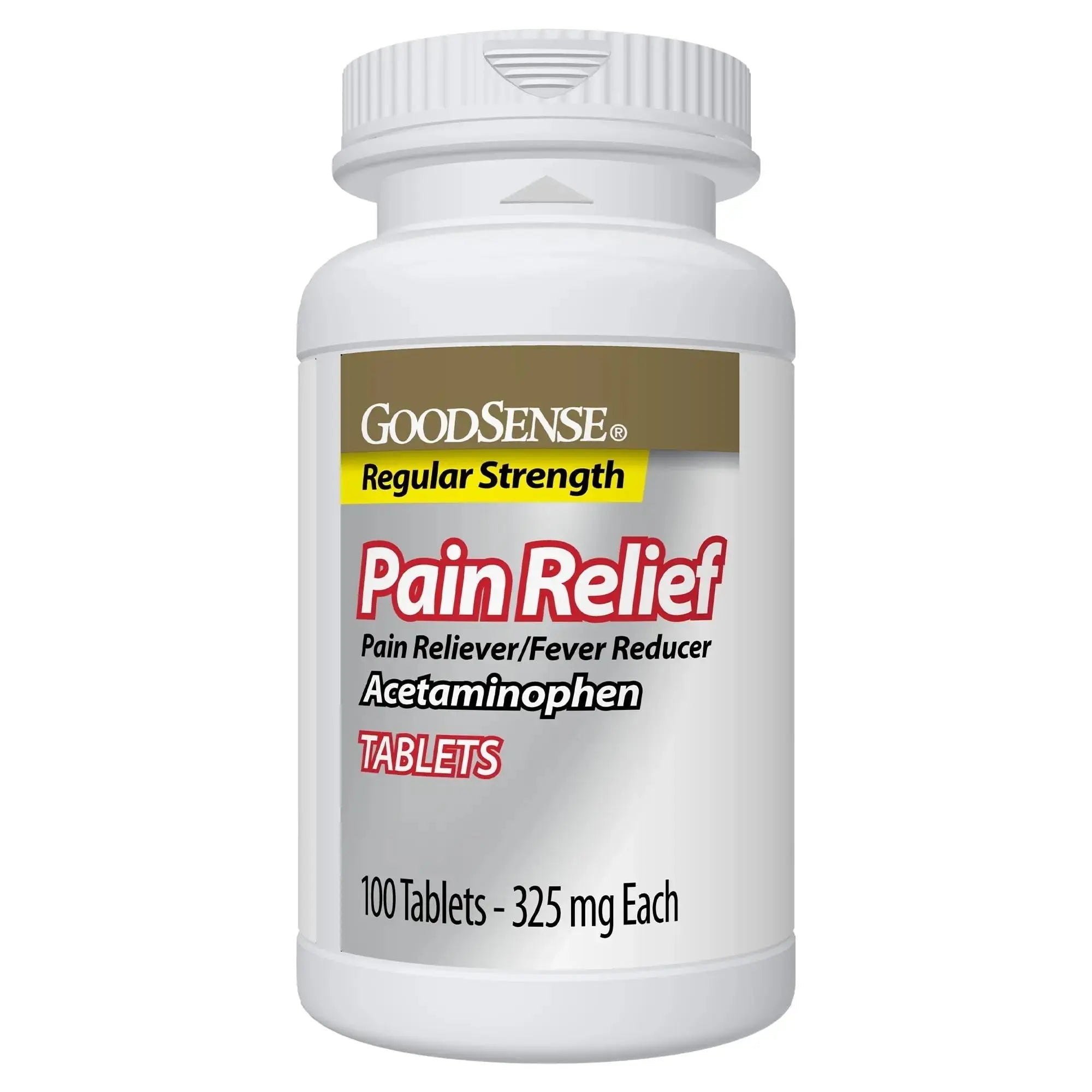 Pain Relief, Acetaminophen Tablets 325 mg, Regular Strength, Pain Reliever and Fever Reducer GoodSenseAu supplements