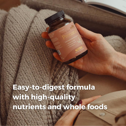 SPRIGS Mama Bear Prenatal Gold Multivitamin with Choline and Methylated Folate for Pregnancy Support Easy to Digest Prenatal Vitamins SPRIGSUS supplements