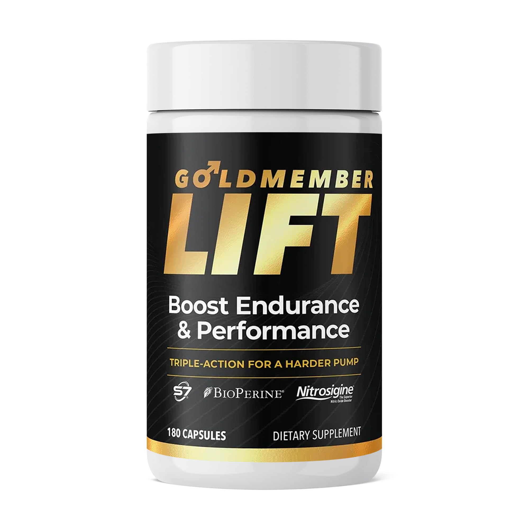 Juvenon GoldMember Lift Nitric Oxide Supplement – Nitrosigine, Trans-Resveratrol, S7 Plant Blend, BioPerine – Circulation, Energy & Muscle Support – 180 Capsules JuvenonAu supplements
