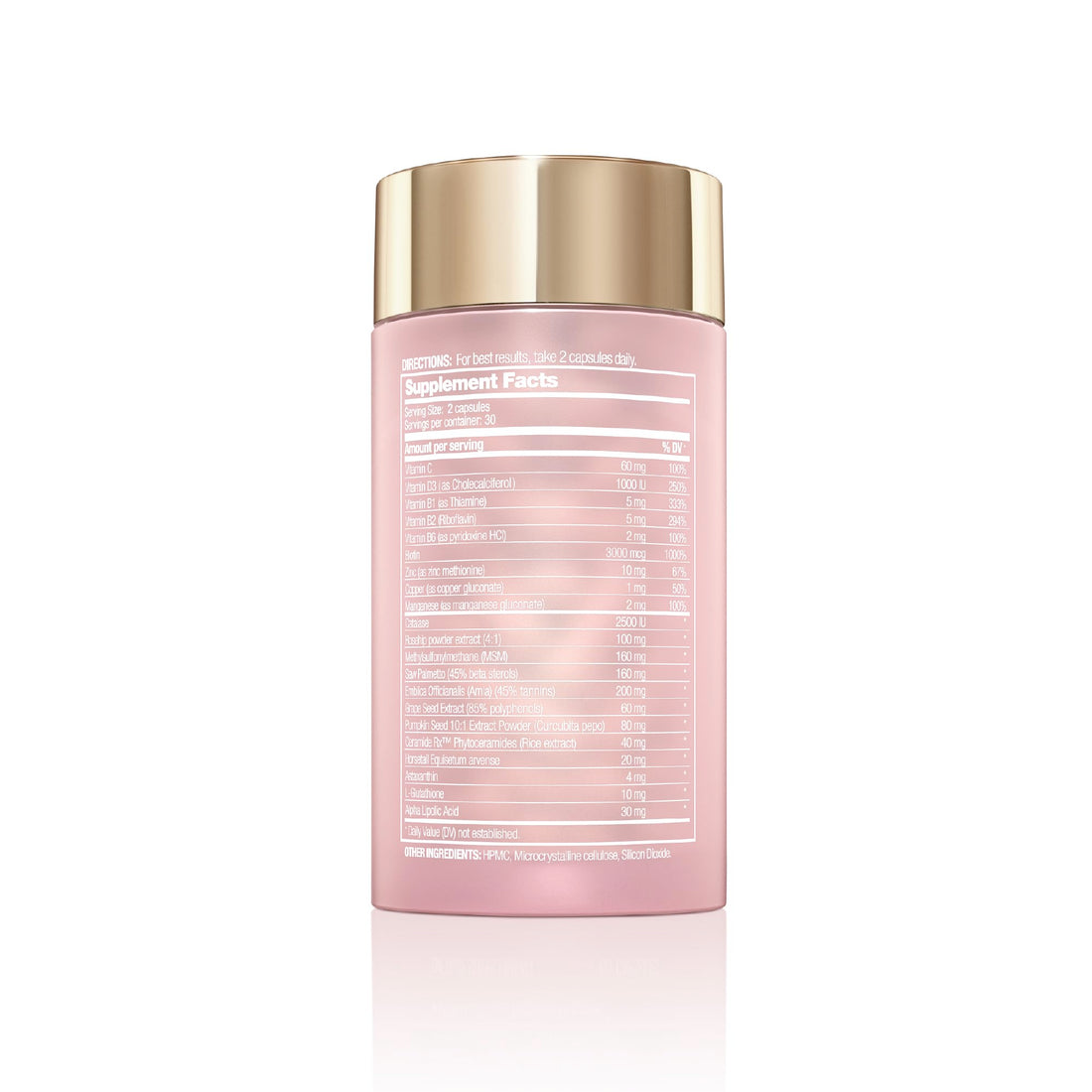 Halo Beauty Hair Skin & Nails Supplement | Thicker Hair Growth, Radiant Skin & Strong Nails Support with Biotin, Saw Palmetto & Phytoceramides | Vegan Capsules | Made in USA | 1-Month Supply Halo BeautyAu supplements
