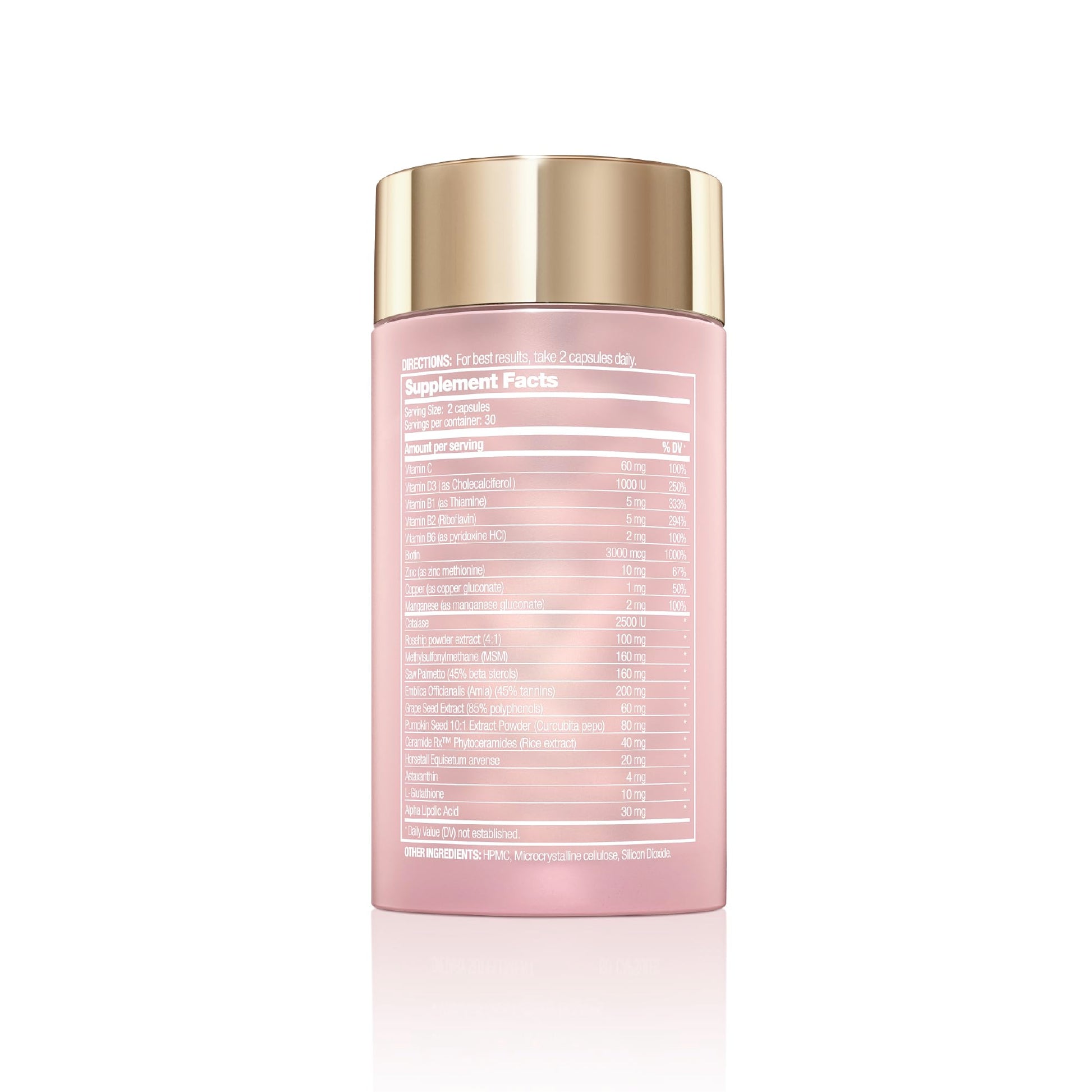Halo Beauty Hair Skin & Nails Supplement | Thicker Hair Growth, Radiant Skin & Strong Nails Support with Biotin, Saw Palmetto & Phytoceramides | Vegan Capsules | Made in USA | 1-Month Supply Halo BeautyAu supplements