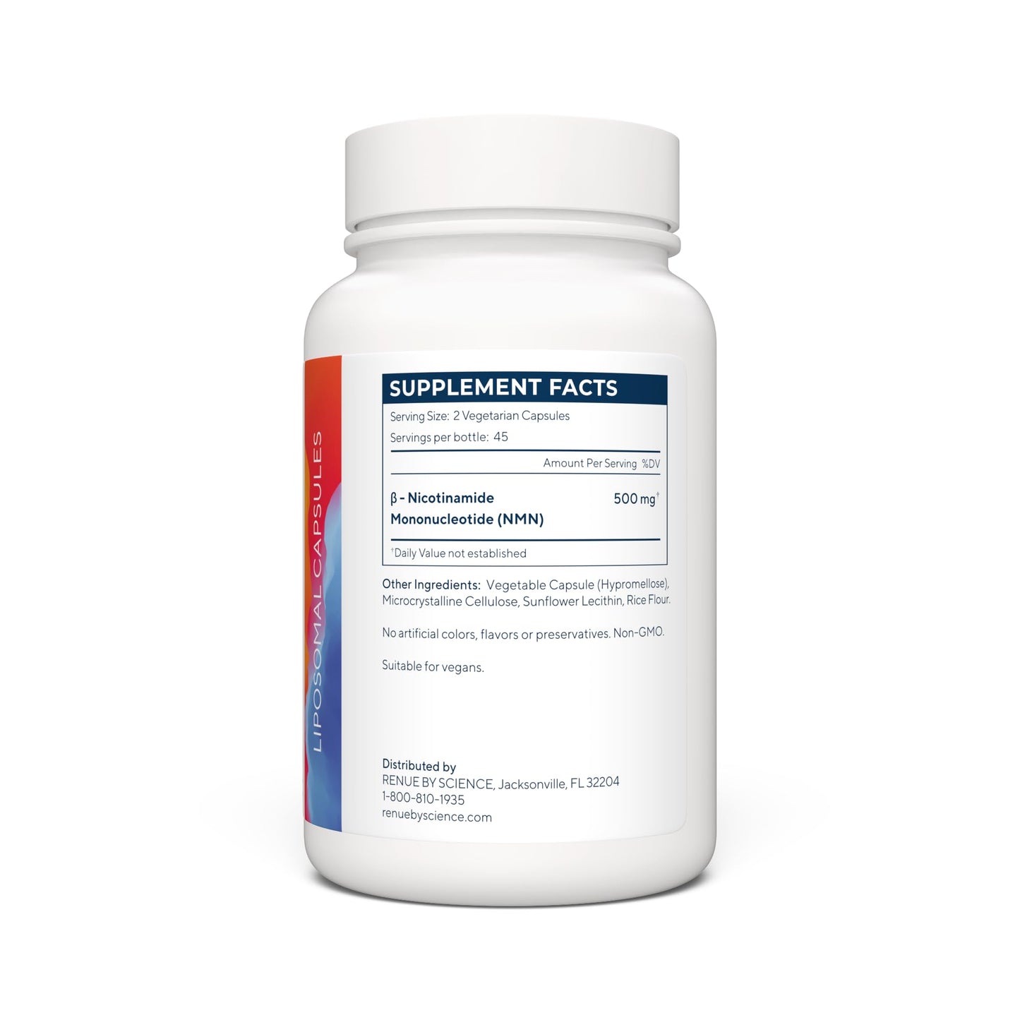 Renue By Science NMN Supplement | 90 Liposomal NMN Capsules - 250mg NMN Nicotinamide Mononucleotide per Serving | Bioavailable Formula for Increased Absorption | Manufactured in The USA Renue By ScienceUS supplements