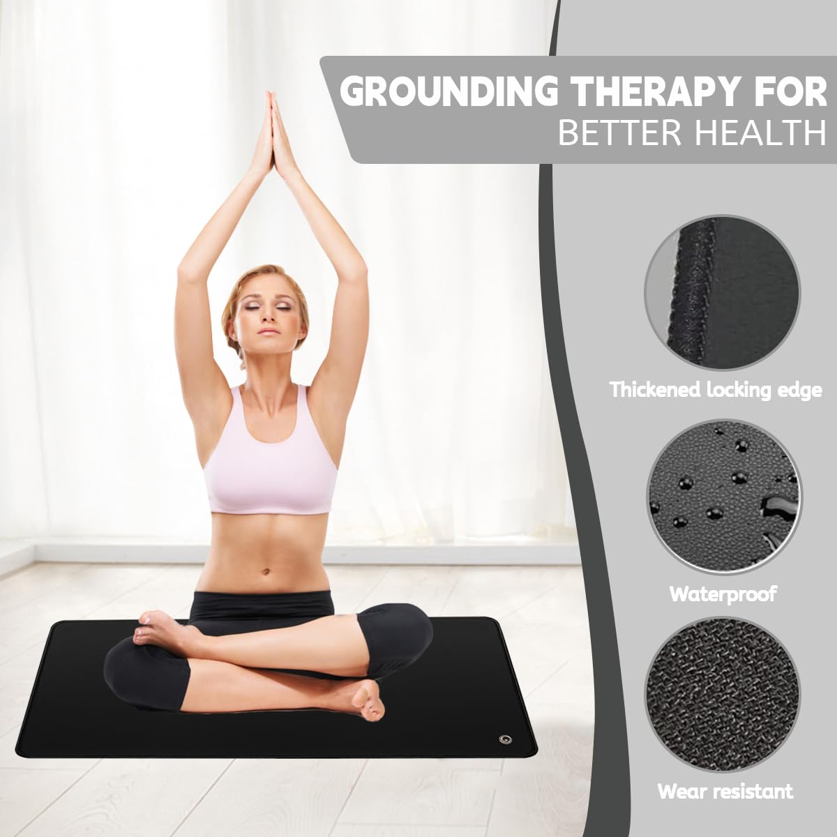 LOYDBDT Grounding Mat,11.8x23.6inches,Grounding Mat with 15ft Grounding Cord LOYDBDTAu supplements