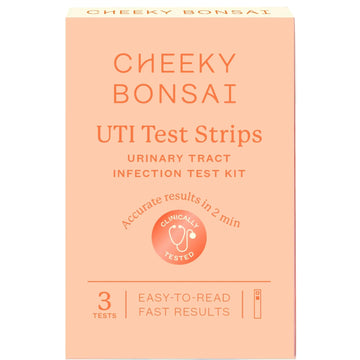 Cheeky Bonsai, Urinary Tract Infection (UTI) Test Strips, Accurate Results in 2 Minutes, Clinically Tested, Same Test Doctors Use, Easy to Read Results, 3 Count Cheeky BonsaiAu supplements