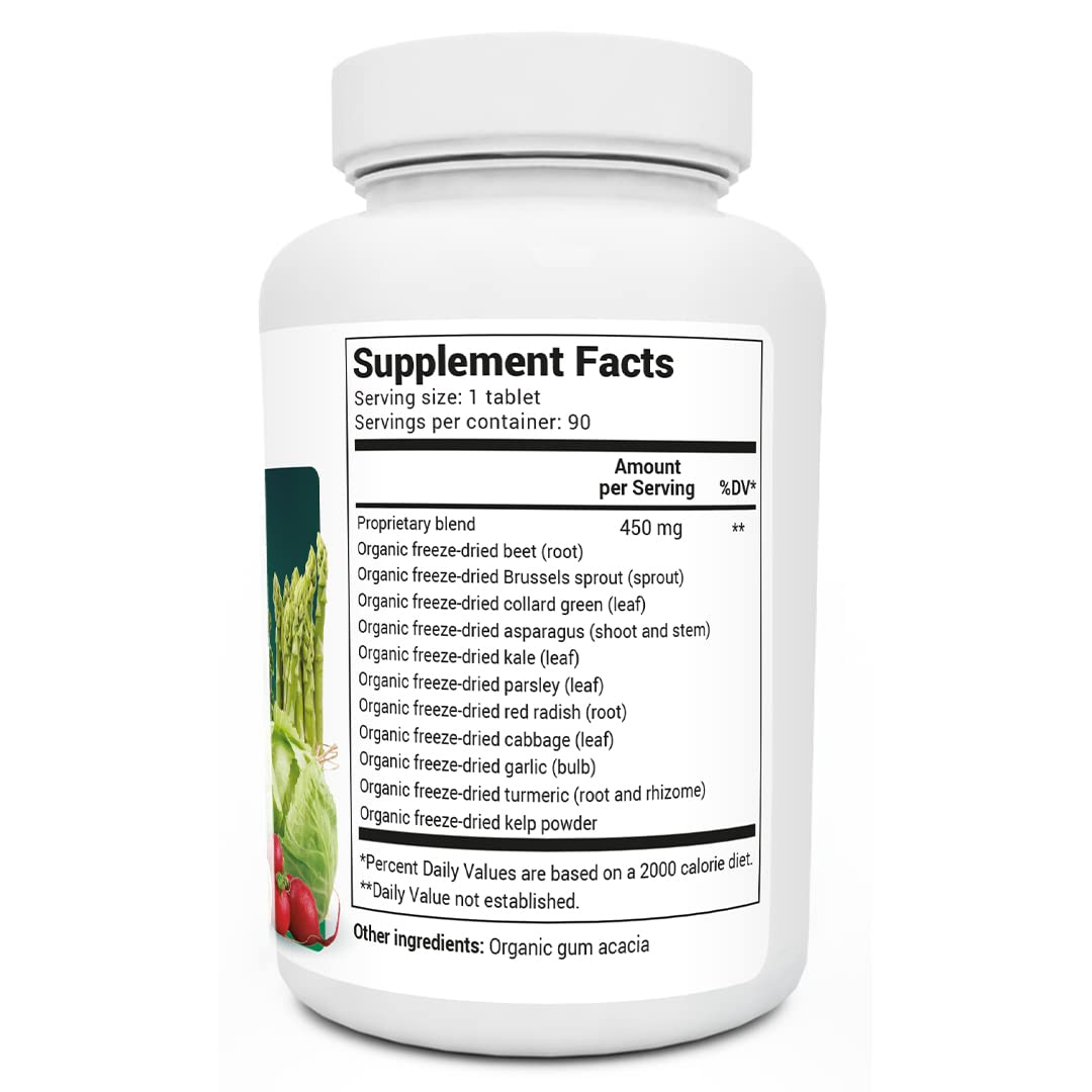 Dr. Berg's Greens Superfood Cruciferous Vegetable Tablets - Vegetable Supplements Dr. Berg NutritionalsUS supplements