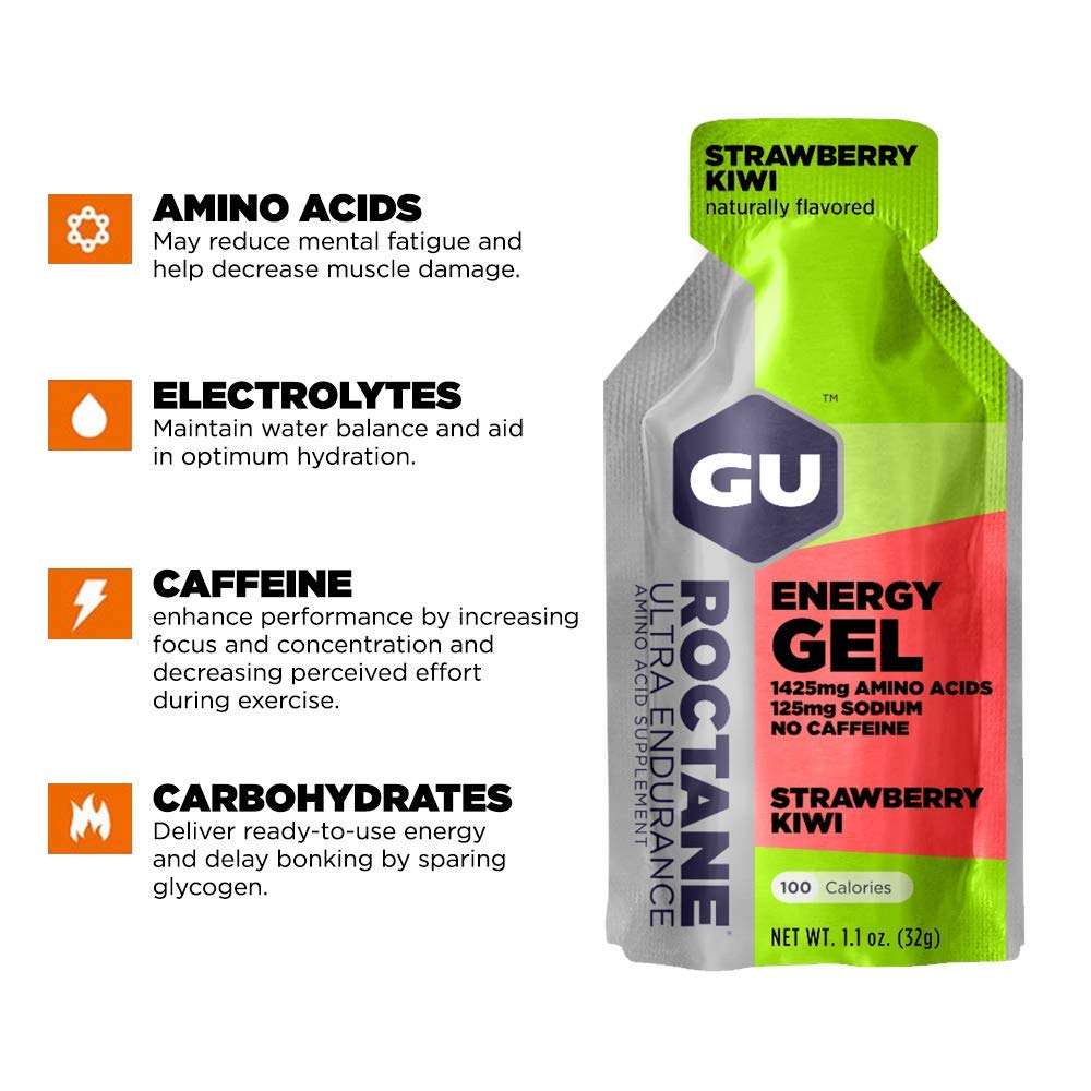 GU Energy Roctane Ultra Endurance Energy Gel, Quick On-The-Go Sports GU EnergyUS supplements