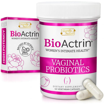 SIGNIFY NATURE Bioactrin Vaginal Probiotics for Women - Bacterial Vaginosis & Yeast Infection Treatment - BV Probiotic - pH Vaginitis Support-28 Pills SIGNIFY NATUREAu supplements