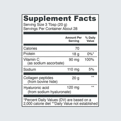 Vital Proteins Collagen Powder Supplement Hydrolyzed Peptides with Hyaluronic Acid Vital ProteinsUS supplements