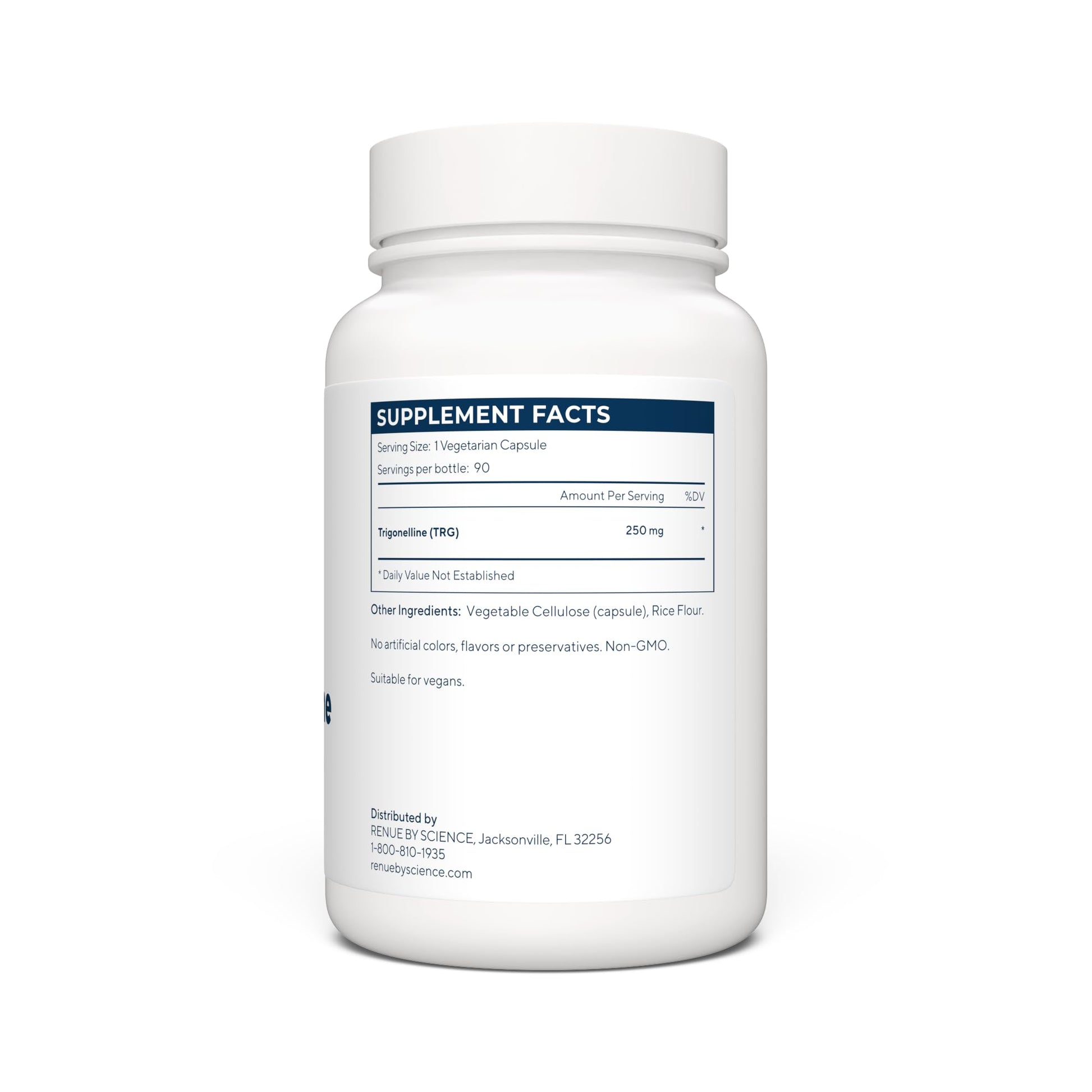Renue By Science Trigonelline | High Strength Trigonelline TRG Methylated Niacin - 250mg Trigonilline Supplement Capsules | Non-GMO | Made in The USA & Third-Party Tested Renue By ScienceUS supplements