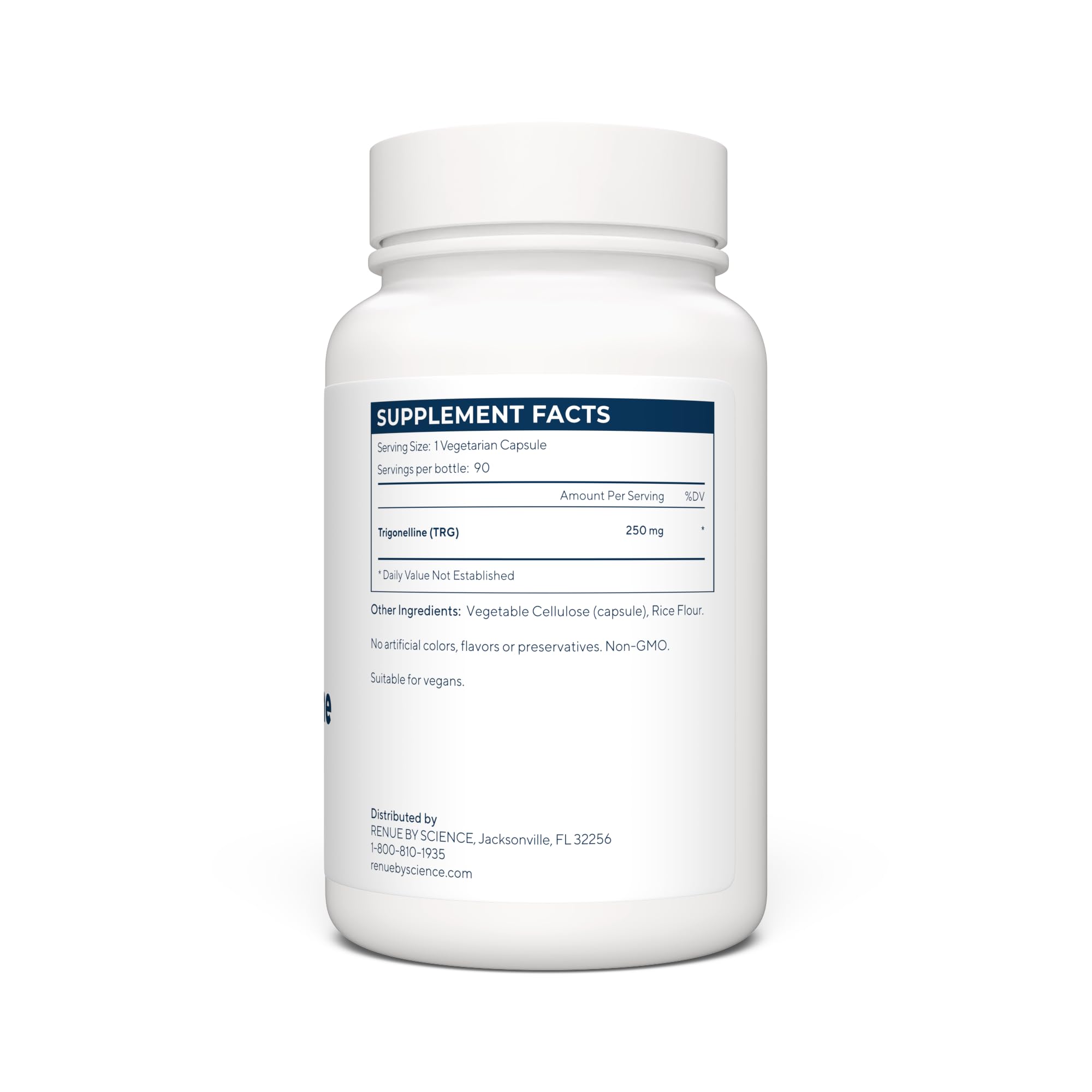 Renue By Science Trigonelline | High Strength Trigonelline TRG Methylated Niacin - 250mg Trigonilline Supplement Capsules | Non-GMO | Made in The USA & Third-Party Tested Renue By ScienceUS supplements