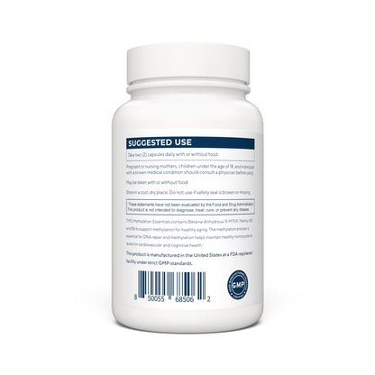 Renue By Science TMG | High Strength TMG Supplements | 120 Trimethylglycine Capsules - 900mg TMG per Serving with Vitamin B12 Vitamin B6 Folate & Zinc | Made in The USA & Third-Party Tested Renue By ScienceUS supplements