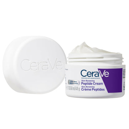 CeraVe Skin Renewing Night Cream, Niacinamide, Peptide Complex, and Hyaluronic Acid Moisturizer for Face, 1.7 Ounce, Packaging may Vary CeraVeUS supplements