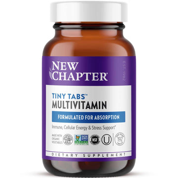 New Chapter Tiny Tabs Multivitamin with 20+ Nutrients for Immune, Cellular Energy & Stress Support, Including Vitamin D3 + B Vitamins, 192 Count New ChapterAu supplements