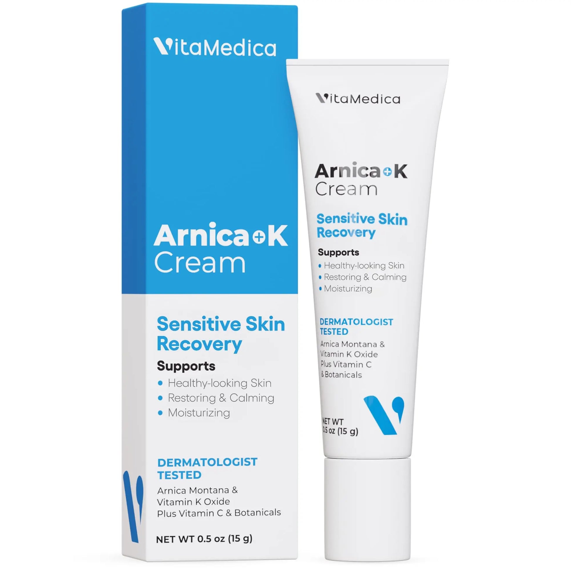 VitaMedica Arnica + Vitamin K Bruise Recovery Cream for Face & Under-Eye, Sensitive-Skin Formula, Post-Procedure Support, 0.5 oz VitaMedicaAu supplements
