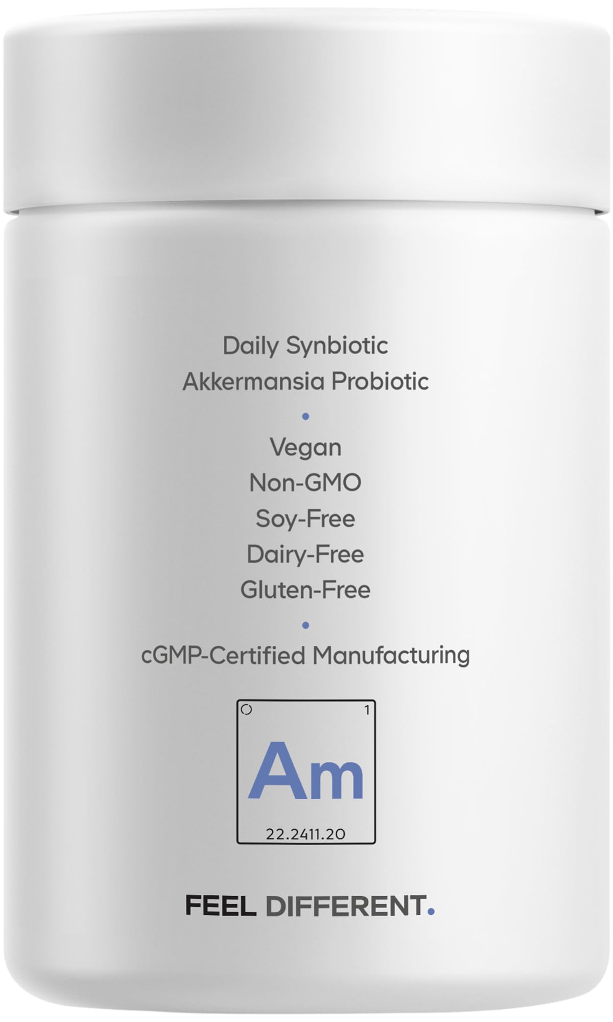 Codeage Akkermansia Synbiotic Supplement - 100 Million AFU Akkermansia Probiotic & Chicory Inulin Prebiotic - Chicory Root - 1 Capsule Per Serving - Non-GMO, Gluten-Free - 30 Capsules CodeageAu supplements