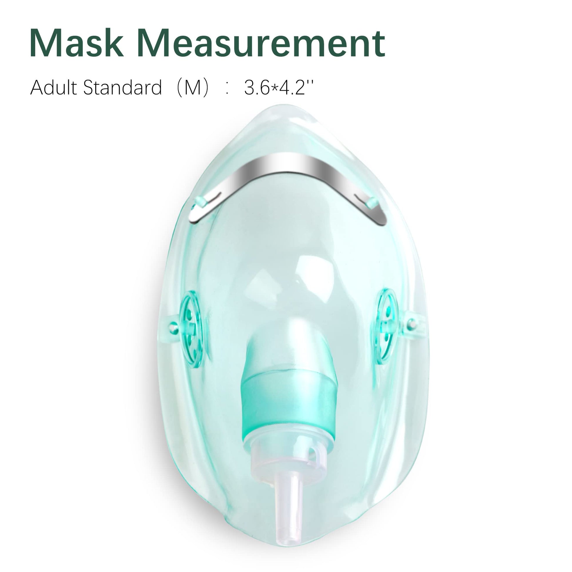ANSNF 2 Pack Oxygen Mask for Face Adult with 6.6' Tube & Adjustable Elastic Strap - Size M+L ANSNFAu supplements