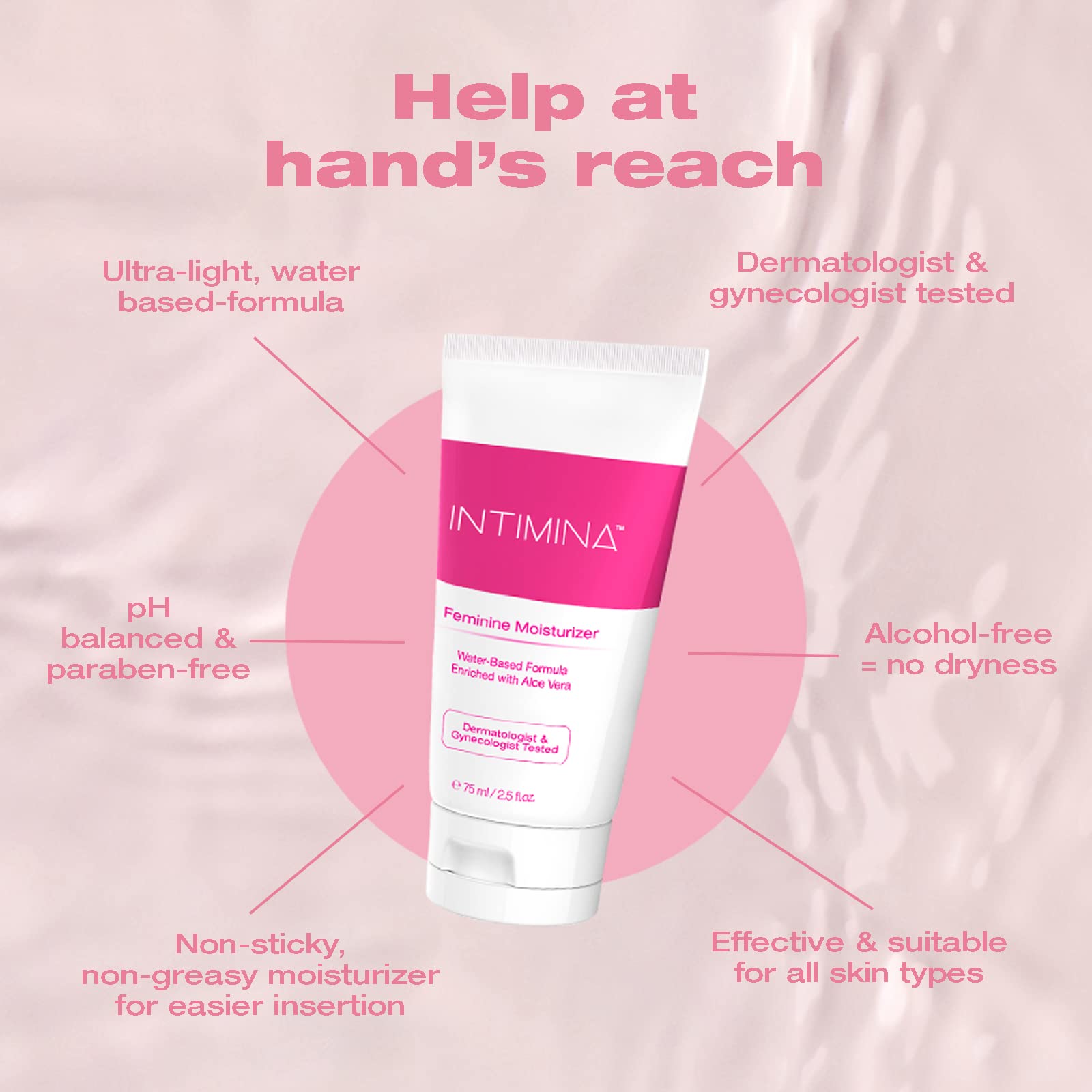 Intimina Feminine Moisturizer - Vaginal Moisturizer - Personal Lubricant for Women Water Based Lubrication INTIMINAAu supplements