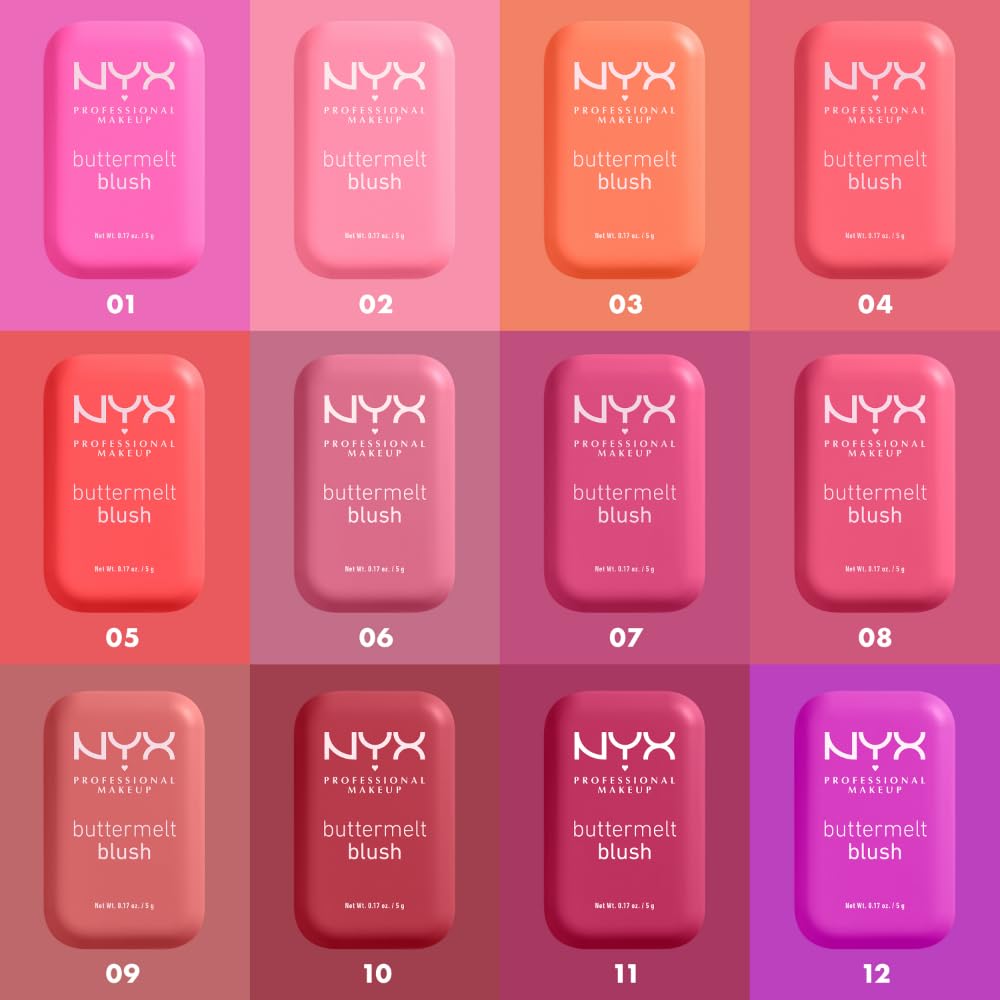 NYX PROFESSIONAL MAKEUP Buttermelt Powder Blush, Fade and Transfer-Resistant Blush, Up to 12HR Make Up Wear, Vegan Formula - For The Butta NYX PROFESSIONAL MAKEUPAu supplements