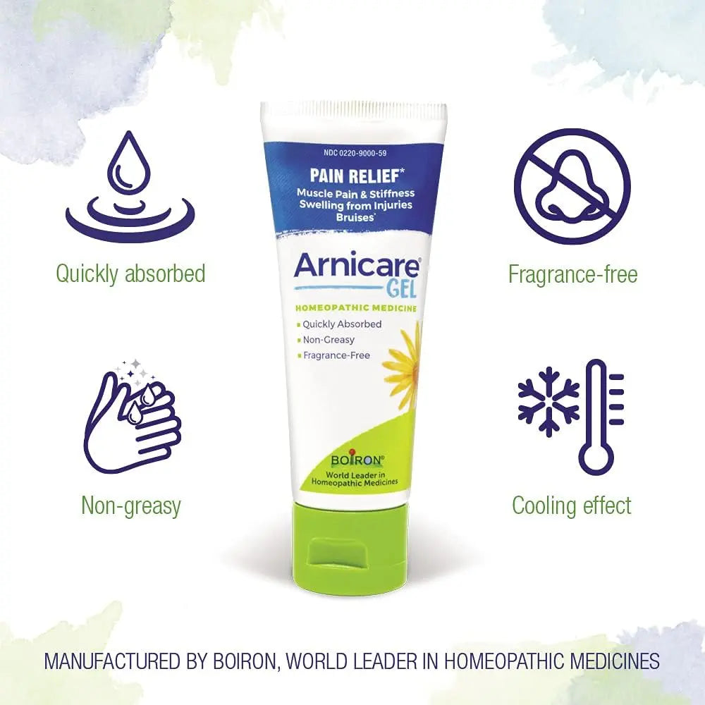 Boiron Arnicare 4.2oz Gel (Pack of 2) - Soothing Relief - Muscle & Joint Pain, Bruises, Swelling - Fragrance-Free BoironAu supplements