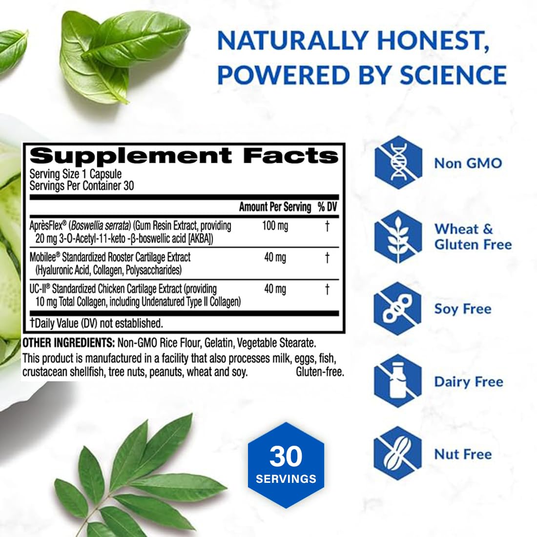 BioTrust Joint 33X Advanced 3-in-1 Joint Support Supplement - Healthy Flexibility, Mobility Relief & Comfort - Boswellia Serrata, Type II Collagen, Hyaluronic Acid - 30 Capsules BioTrustAu supplements