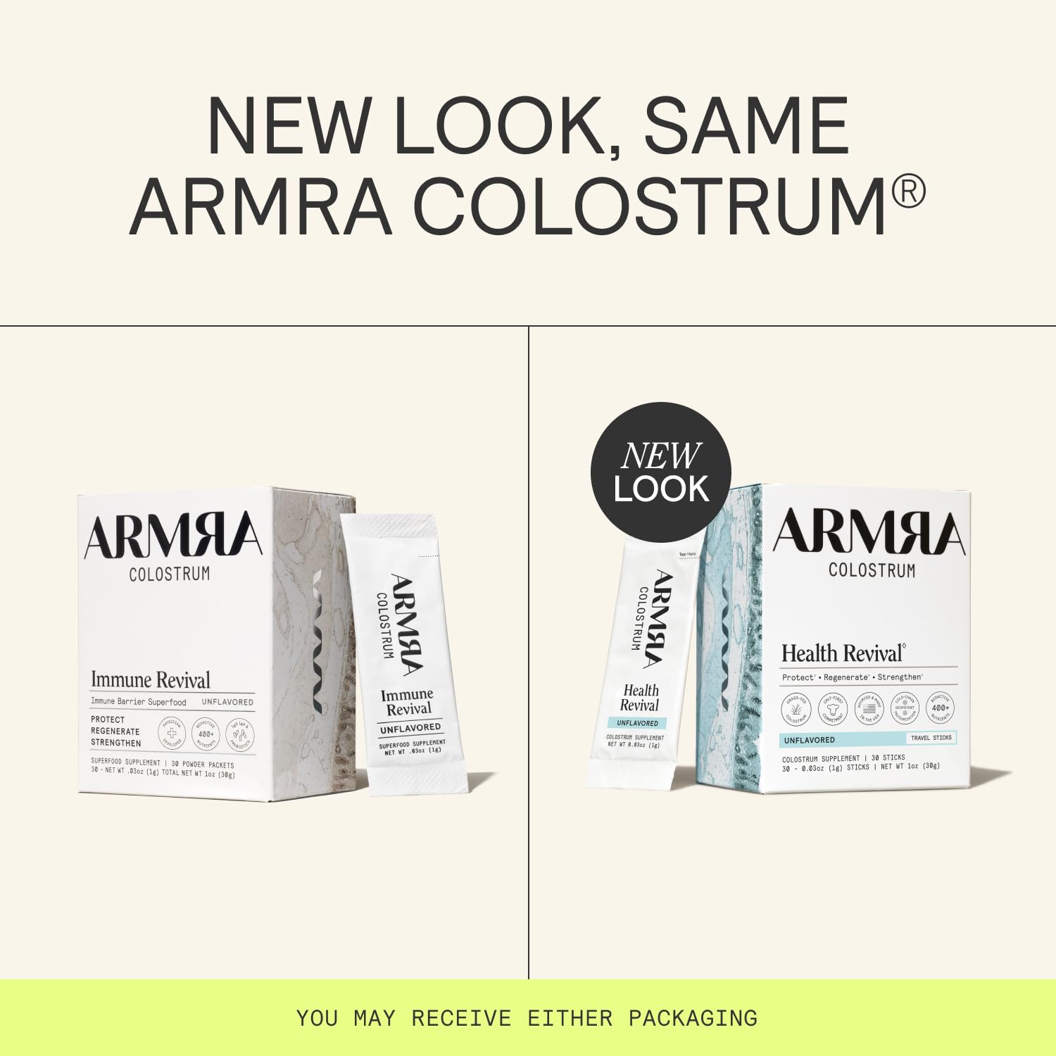 ARMRA Colostrum Powder | Unflavored | Gut Health & Bloating | Skin & Hair | Immunity | Keto, Gluten & Fat-Free | 60 Servings ARMRAUS supplements