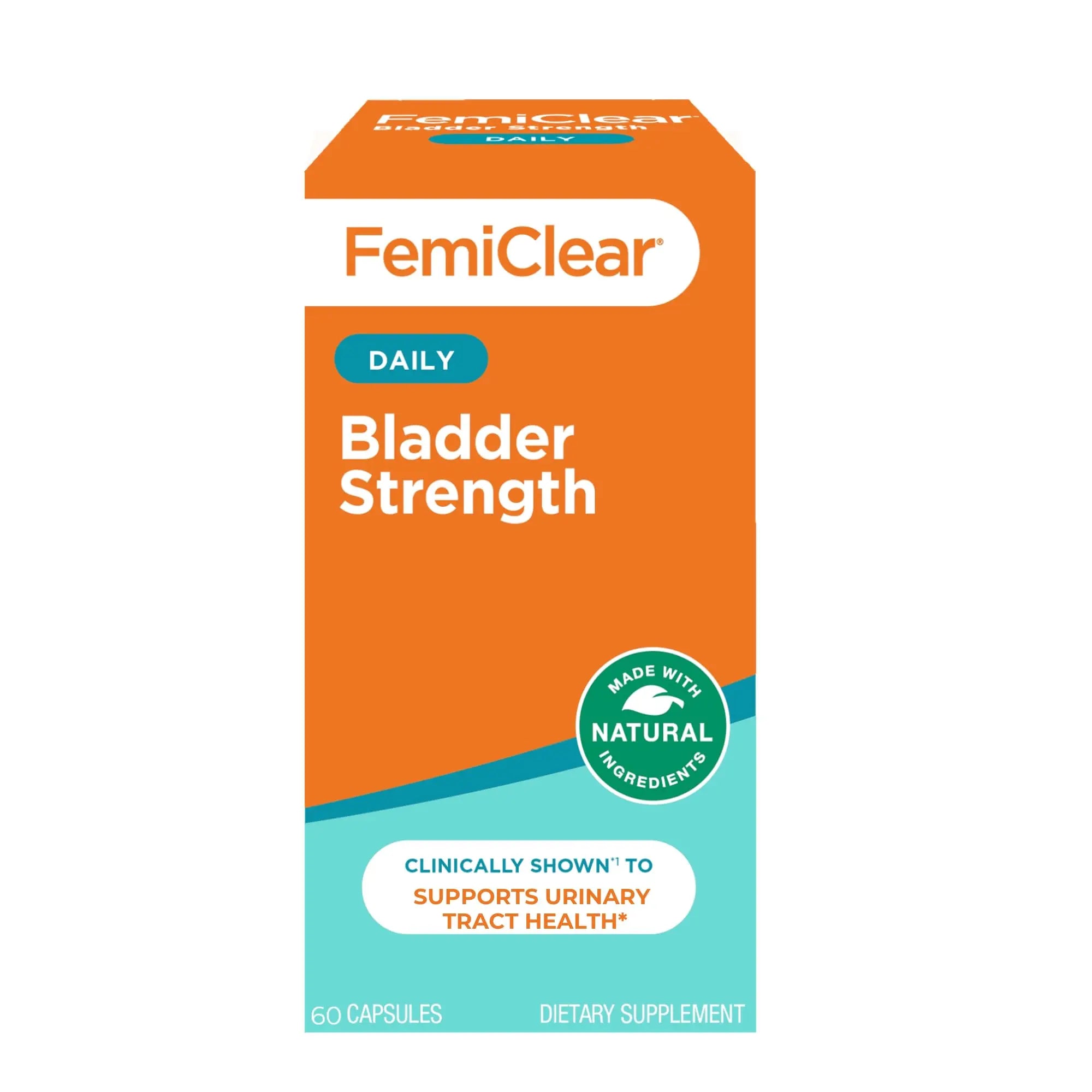 FemiClear Bladder Strength Supplement | Bladder Control & Wellness | 60 Capsules, 30 Day Supply | Made with Natural Ingredients | for Women & Men FemiClearAu supplements