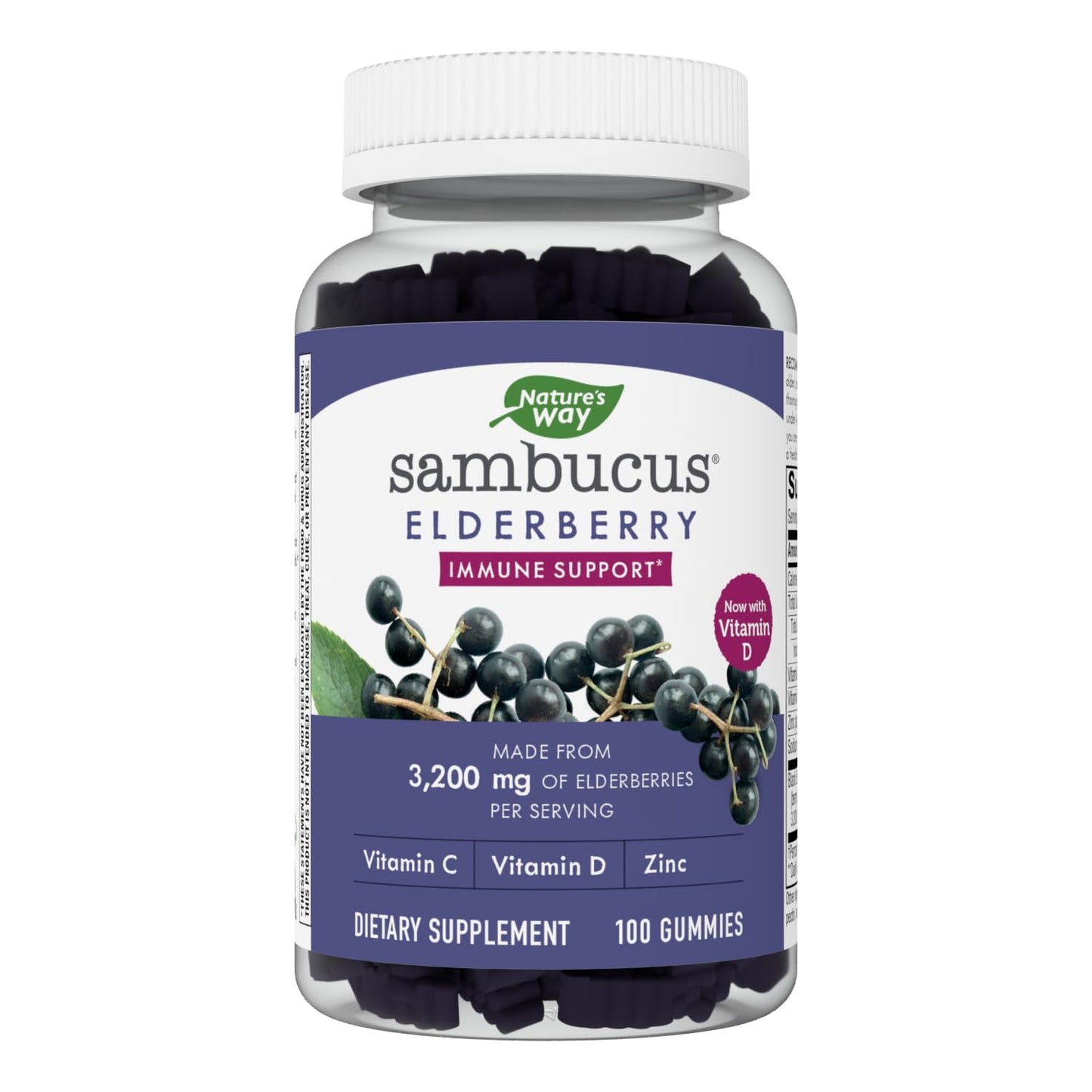 Nature's Way Sambucus Elderberry Gummies - Immune Support Supplement for Kids Nature's WayUS supplements