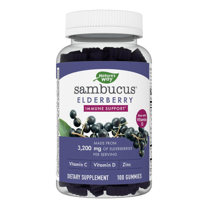 Nature's Way Sambucus Elderberry Gummies - Immune Support Supplement for Kids Nature's WayUS supplements