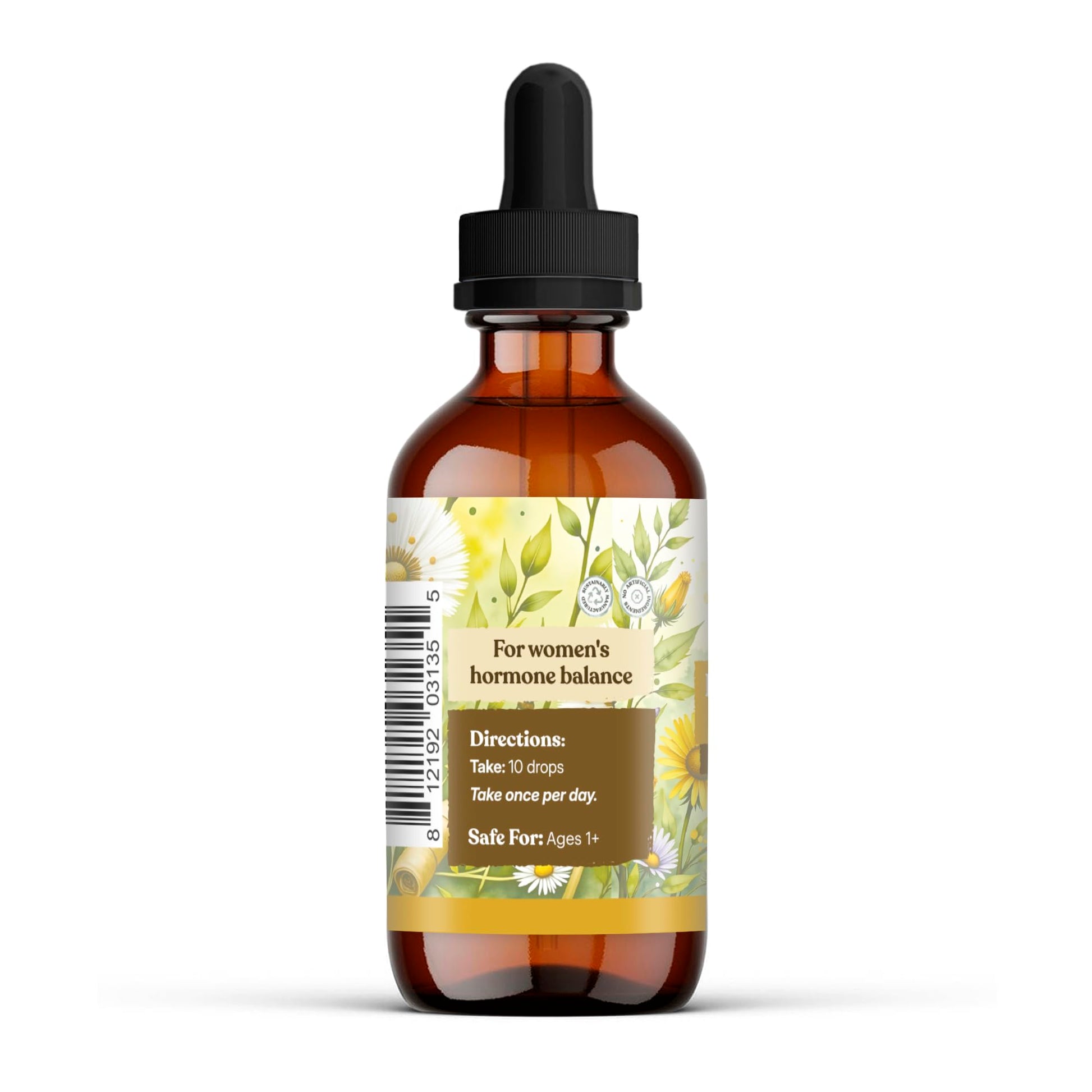 Earthley Wellness Postpartum Balance, Supports and Balances Female Hormones, Supports Postpartum Recovery, Smooths Out Mood Swings, Essential Herbs Like Dandelion Root, Catnip, & Alfalfa (2oz) Earthley WellnessAu supplements