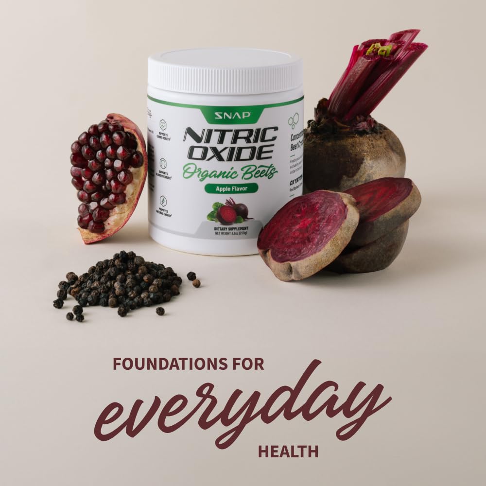 Snap Supplements USDA Organic Beet Root Powder, 3-in-1 Nitric Oxide Supplement Snap SupplementsAu supplements