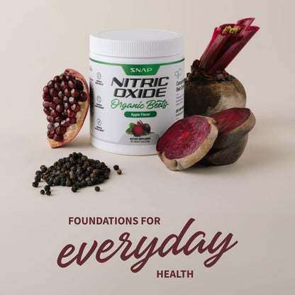 Snap Supplements USDA Organic Beet Root Powder, 3-in-1 Nitric Oxide Supplement Snap SupplementsUS supplements