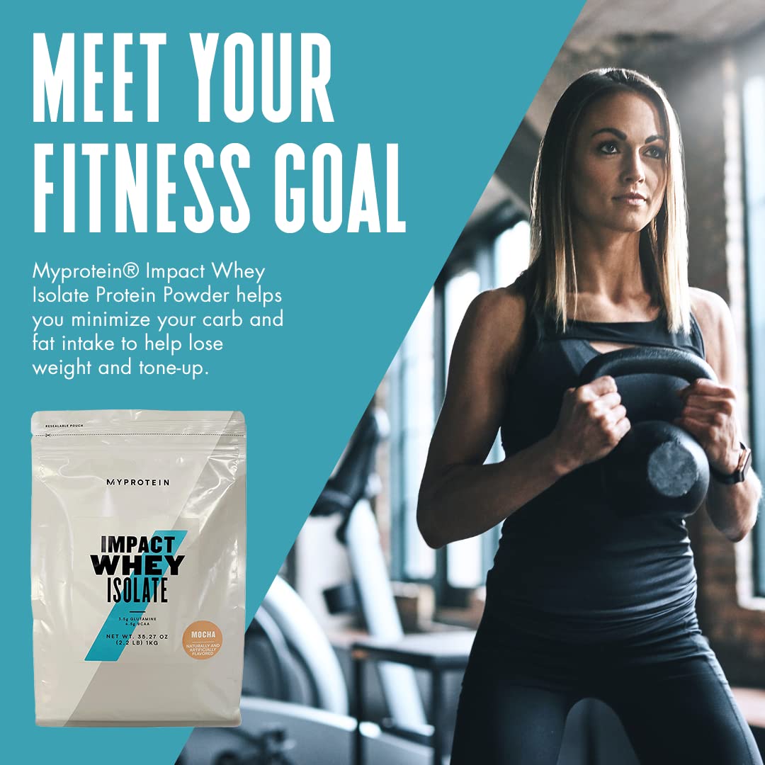 Myprotein Impact Whey Isolate - Mocha, 2.2 Lbs (40 Servings) MyproteinUS supplements