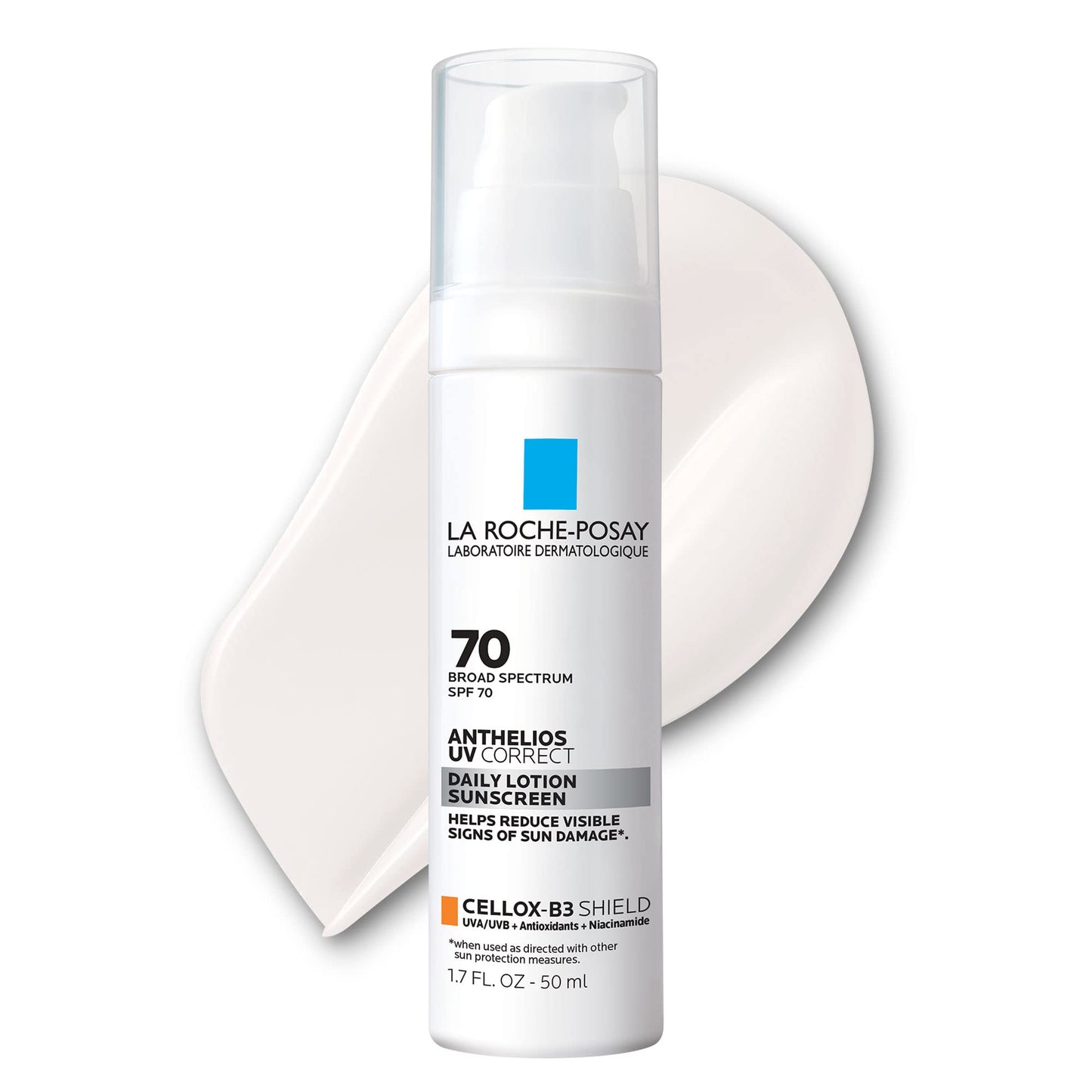 La Roche-Posay Anthelios UV Correct Sunscreen Moisturizer SPF 70, Daily Anti-Aging Face Moisturizer with Niacinamide La Roche-PosayUS supplements