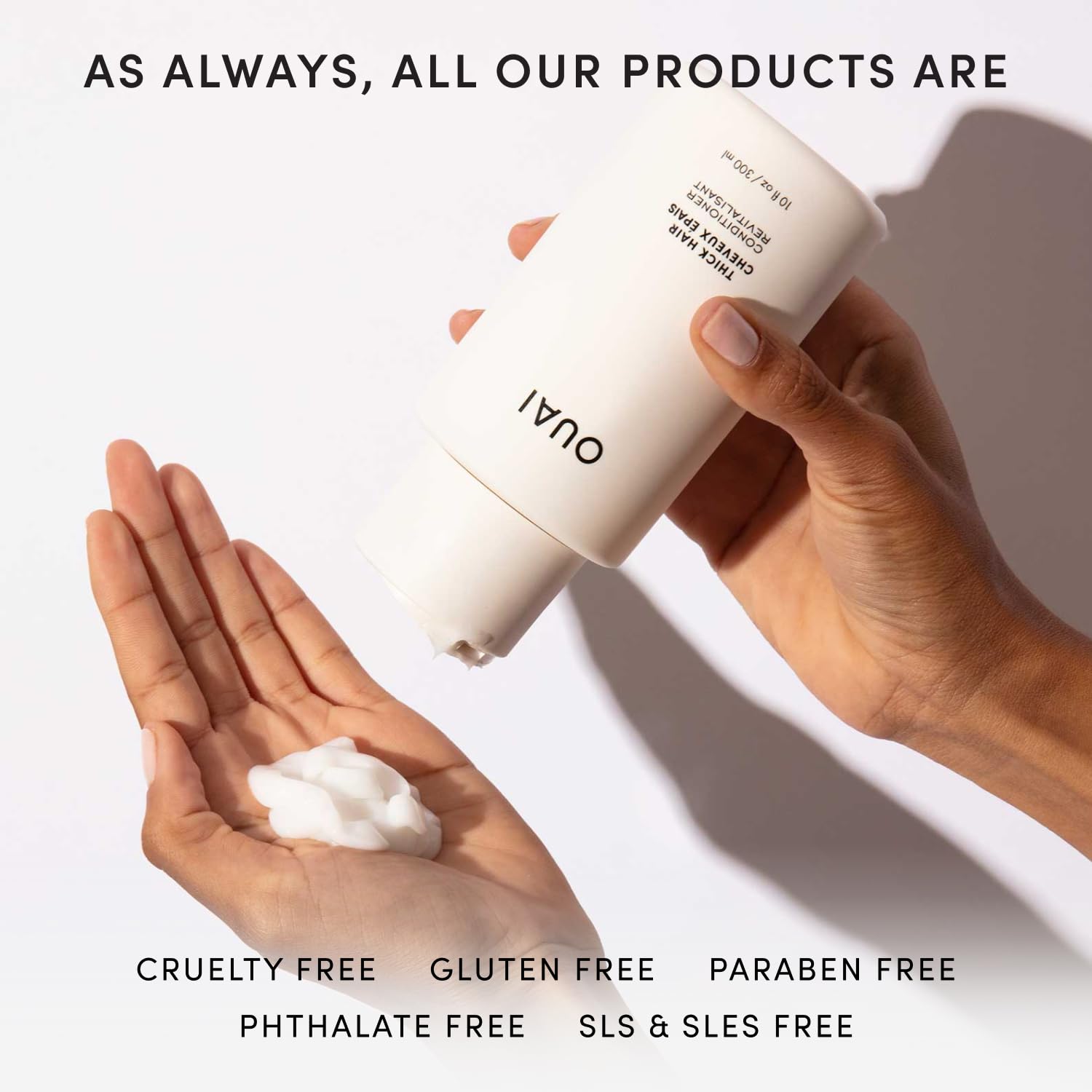 OUAI Thick Hair Conditioner Refill - Moisturizing Conditioner for Dry, Frizzy Hair - Keratin, Marshmallow Root, Shea Butter and Avocado Oil - Paraben, Phthalate & Sulfate Free (32 Oz) OUAIAu supplements