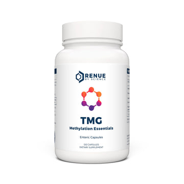 Renue By Science TMG | High Strength TMG Supplements | 120 Trimethylglycine Capsules - 900mg TMG per Serving with Vitamin B12 Vitamin B6 Folate & Zinc | Made in The USA & Third-Party Tested Renue By ScienceUS supplements