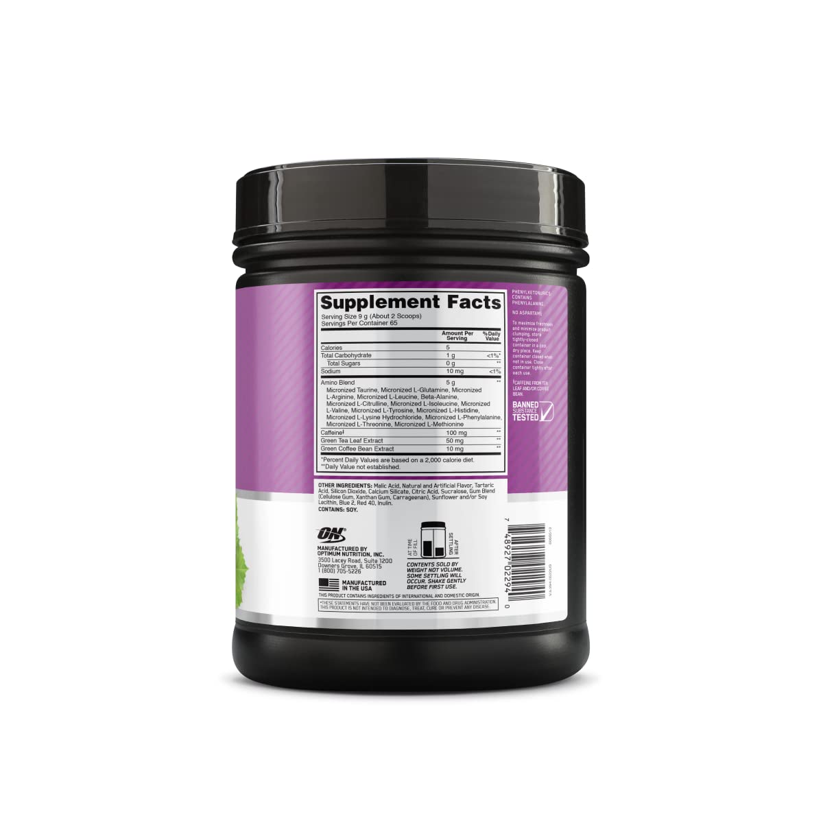 Optimum Nutrition Amino Energy - Pre Workout with Green Tea, BCAA, Amino Acids, Keto Friendly, Green Coffee Extract, Energy Powder Optimum NutritionUS supplements