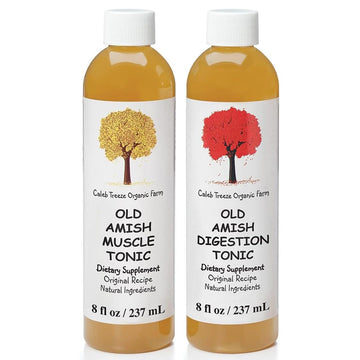 Old Amish Muscle and Digestion Tonic Pack (Formerly: Stops Leg Cramps and Stops Acid Reflux) with Apple Cider Vinegar Bundle by Caleb Treeze Caleb TreezeAu supplements