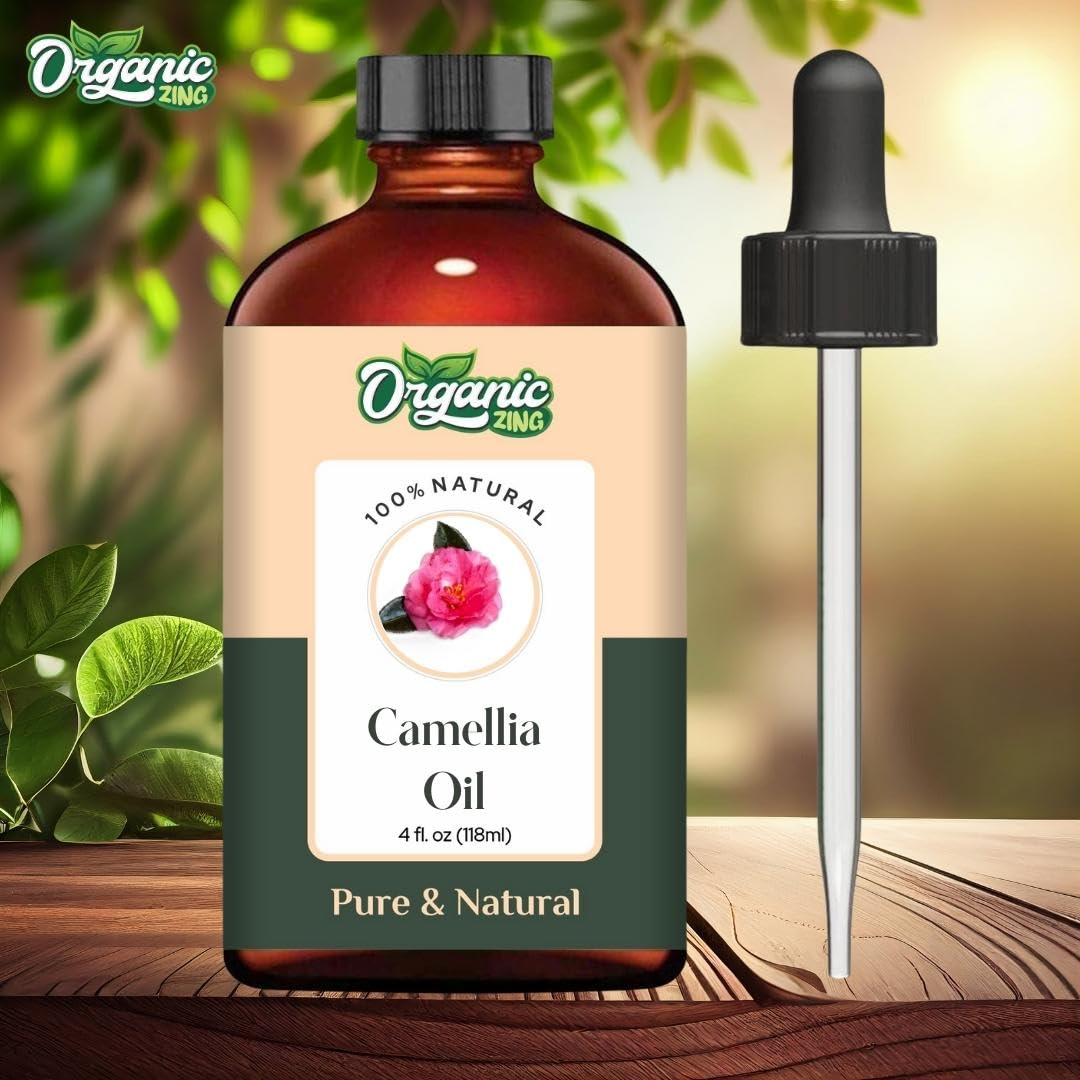 Organic Zing Camellia (Camellia Japonica) Oil | Pure & Natural Carrier Oil for Skincare, Hair Care & Massage ORGANIC ZINGAu supplements