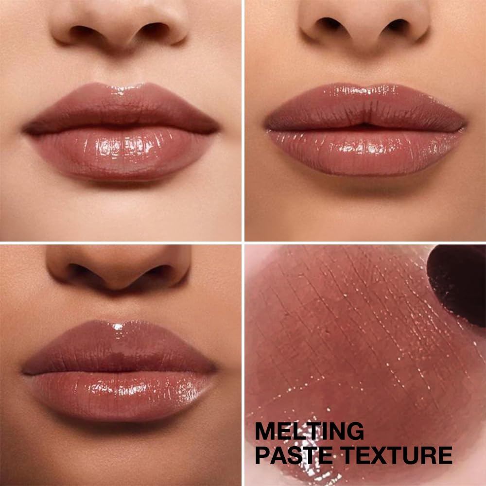 Honey Butter Lipstick Tinted Lip Balm, Shine Moisturizing Plumper Lipstick for Women, Natural Nourishing Hydrating Lip Gloss Stain for Dry Lips, Lightweight Lip Liner Care Makeup, Vegan - Black & Pink HHLTOHAu supplements