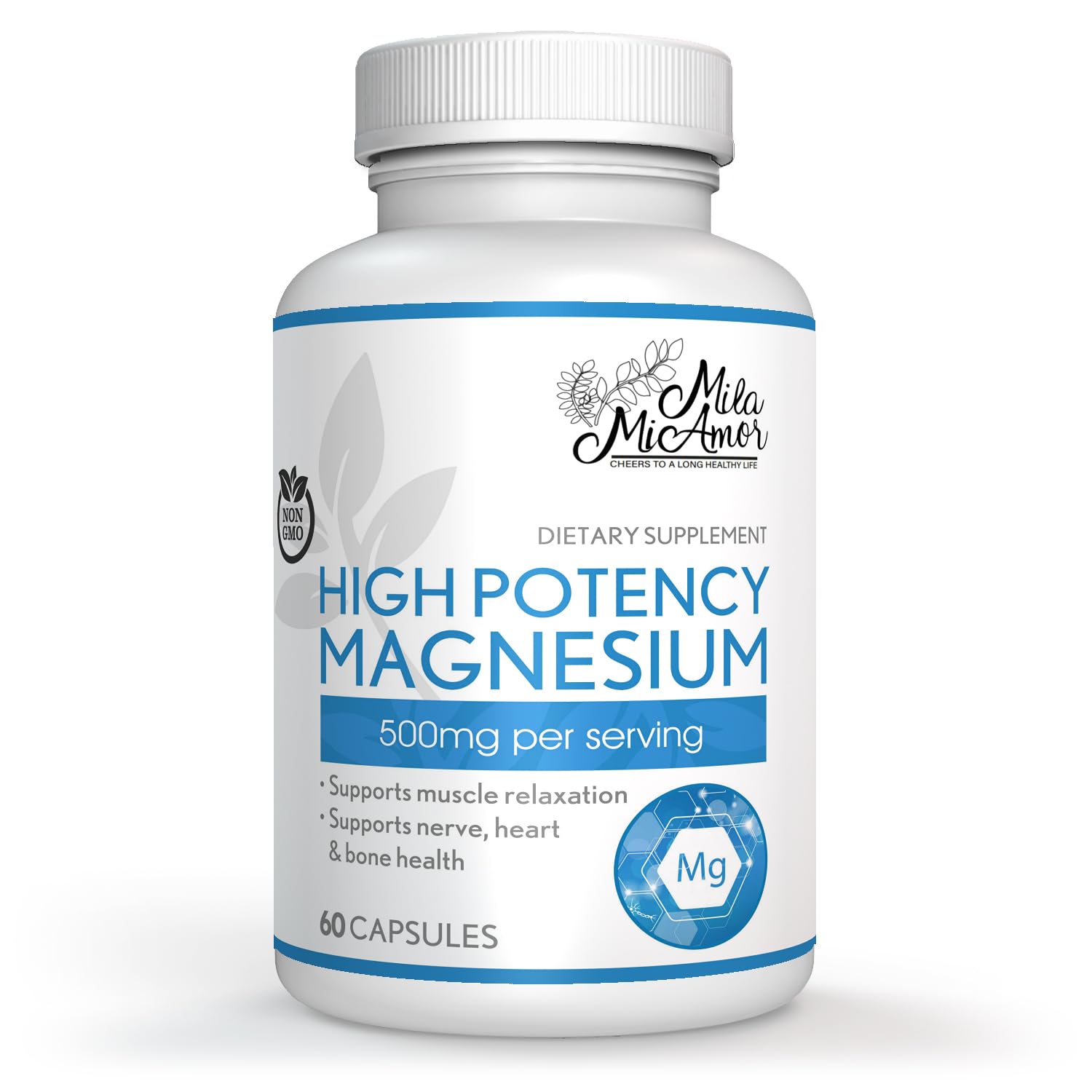 Milamiamor High Potency Magnesium | Whole Body Support | Heart, Nerve and Bone MilamiamorUS supplements