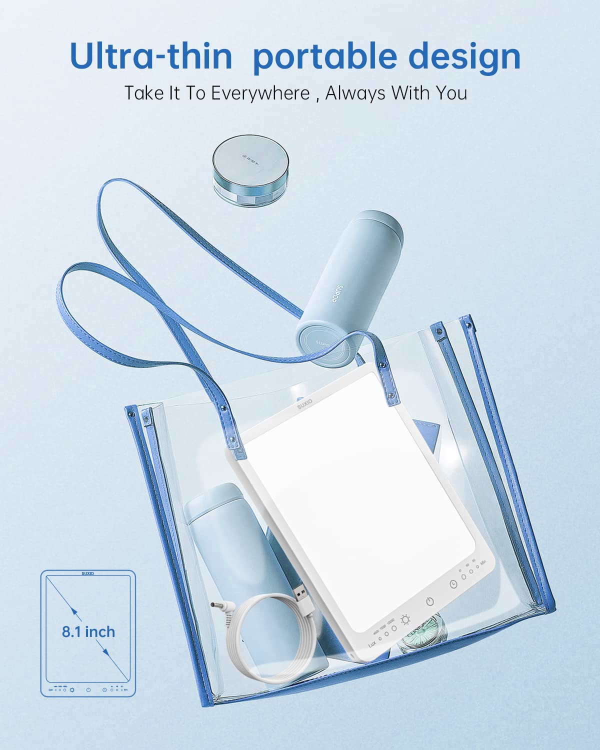 SUXIO Light Therapy Lamp - 10000 Lux Therapy Light, 3 Timing & Mode Happy Lamp SUXIOAu supplements