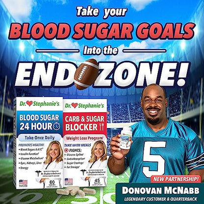 Pharmaganics Dr. Stephanie's Bundle Pack - 24 Hour Support + Carb & Sugar Blocker PharmaganicsUS supplements